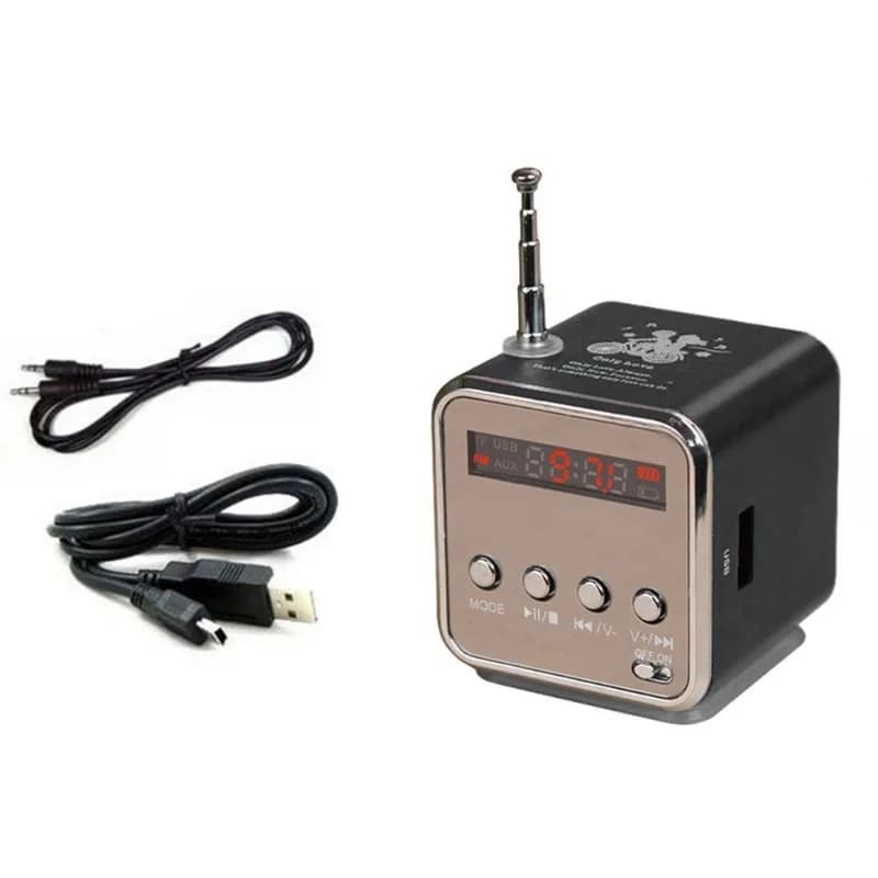 Altoparlante Bluetooth con slot per schede TDV26 con porta U, touch screen, altoparlante portatile per sport all'aria aperta, subwoofer, design mini