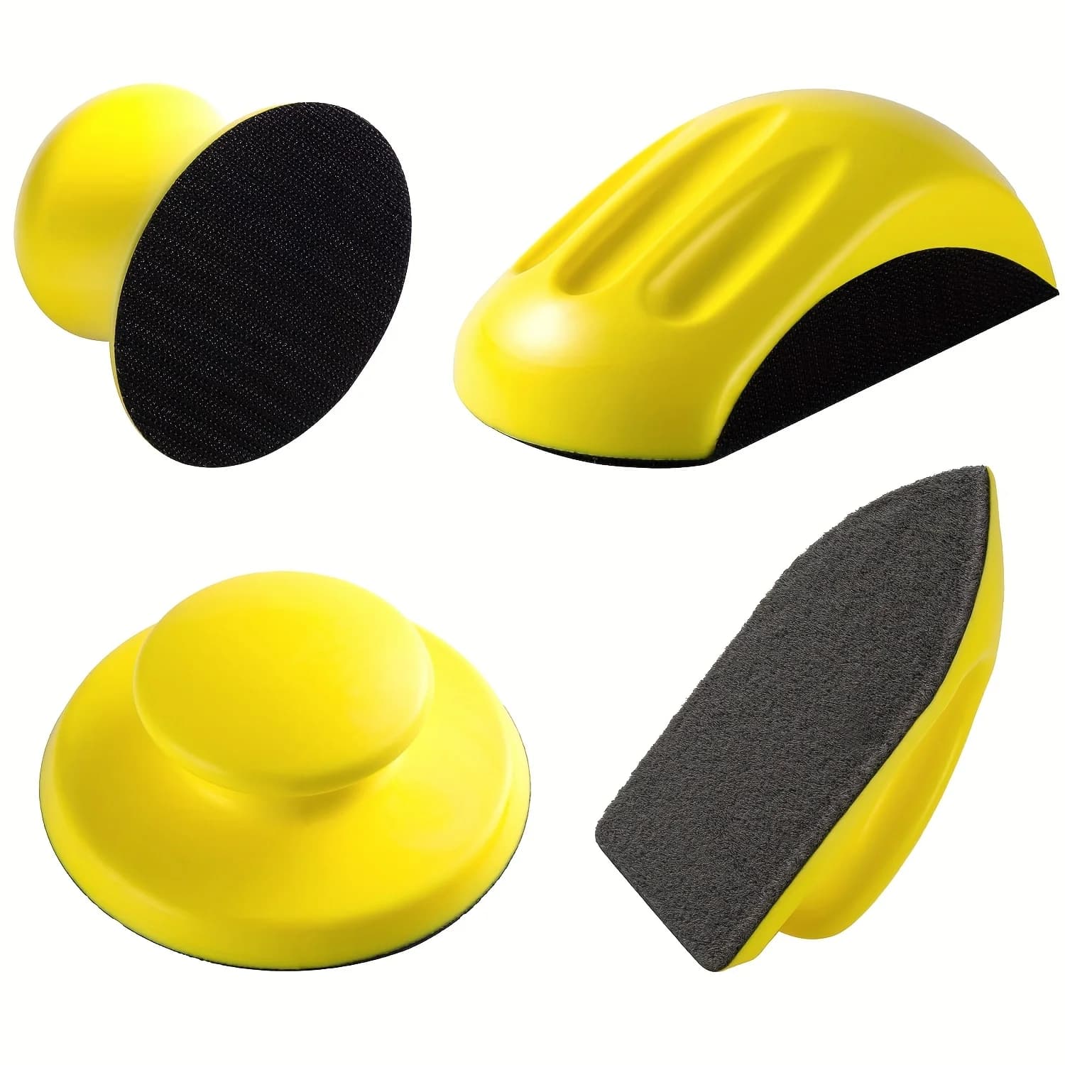Blocchi per Levigatura Manuale Rotondi e a Forma di Topolino, Dischi con Velcro, Tamponi per Lucidatura per Mobili, Casa, Arti, Auto, Legno e Metallo
