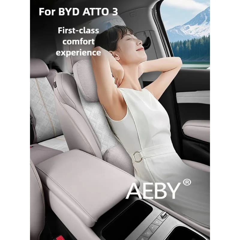 AEBY Per BYD ATTO 3 Smart Driving Edition 2022-2025 Cuscino per schienale in memory foam, Accessori per il comfort del seggiolino auto, Lombare ergonomico
