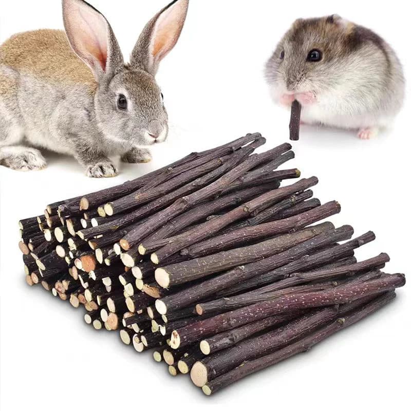 20/40/80/100pcs Criceto Coniglio Denti Rettifica Pomme Bastone Minerali Pietra Molare Giocattoli per Chinchilla Criceto Accessori Per Animali Domestici