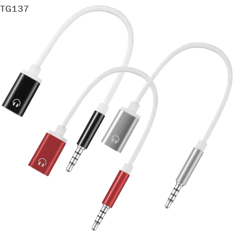 3.5 mm to type C female flat head adapter cable from 1 pc. analog audio headphone jack converter to USB-C