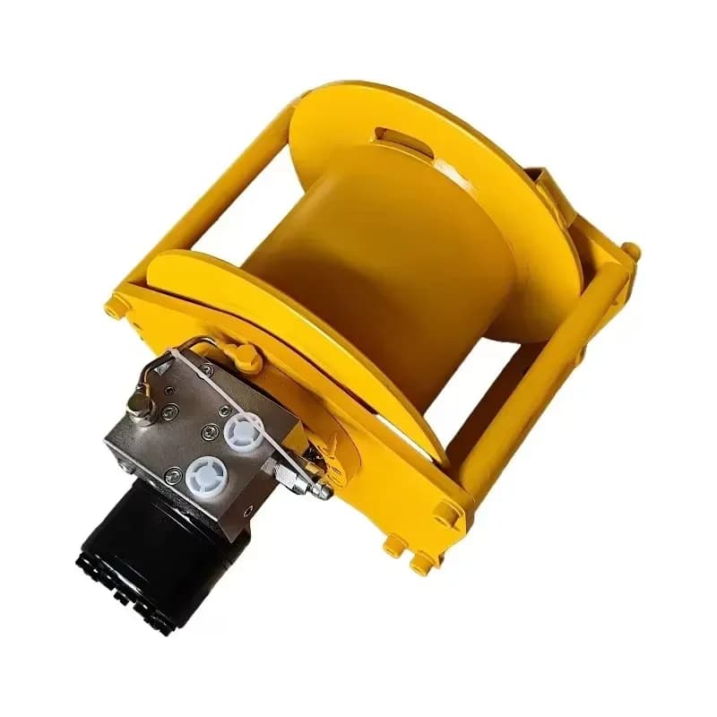Small Portable Compact Steel Hydraulic Winch with Wire Rope for Automotive Marine Cranes and Trailers