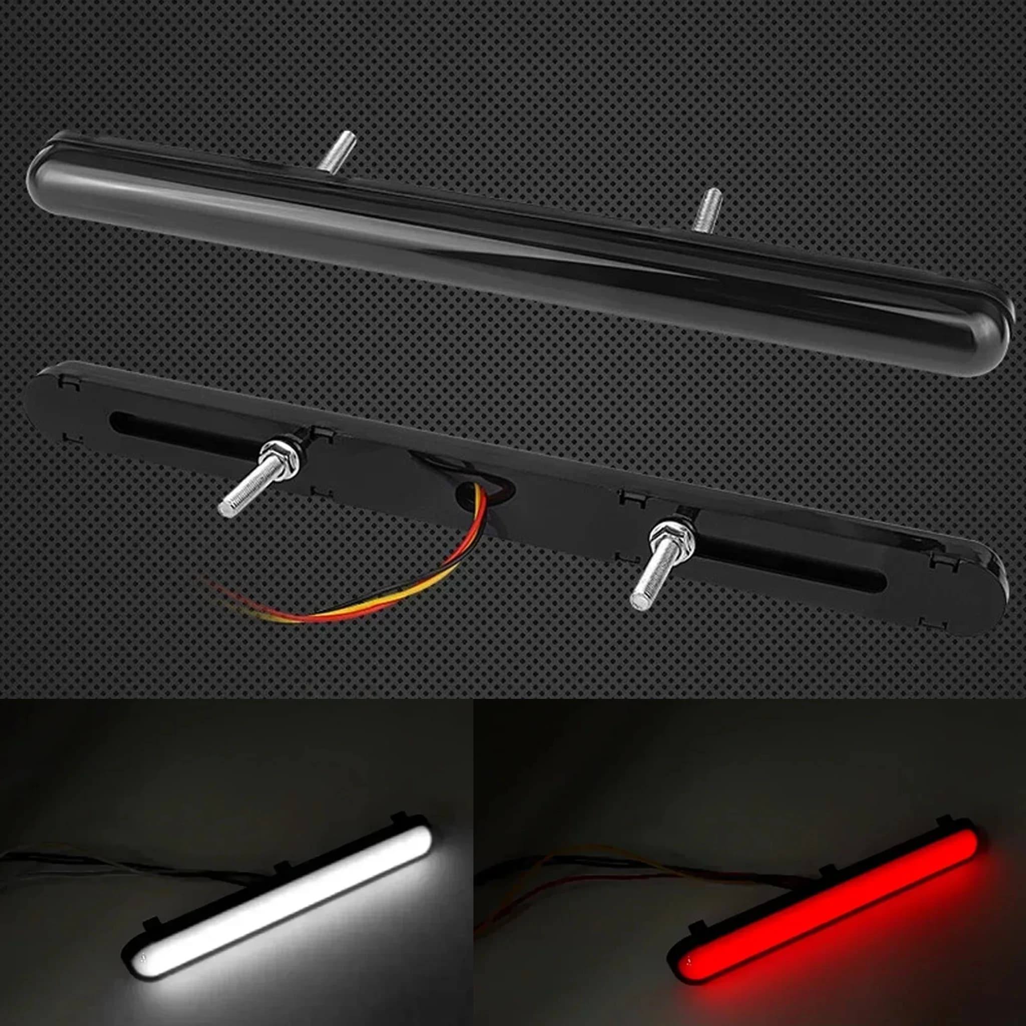 12V 24V Universal LED Tail Light Strip Rear Brake Lamp With Flowing Turn Singals DRL Running Light For Car Truck Trailer ATV