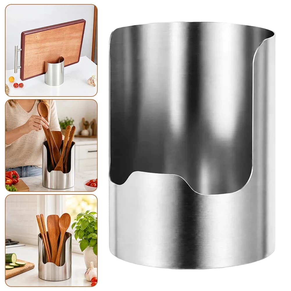 Kitchen Utensil Organizer,Stainless Steel Multi-functional Kitchen Utensil Holder,Cutting Board/Fork /Ladle/Chopsticks Storage