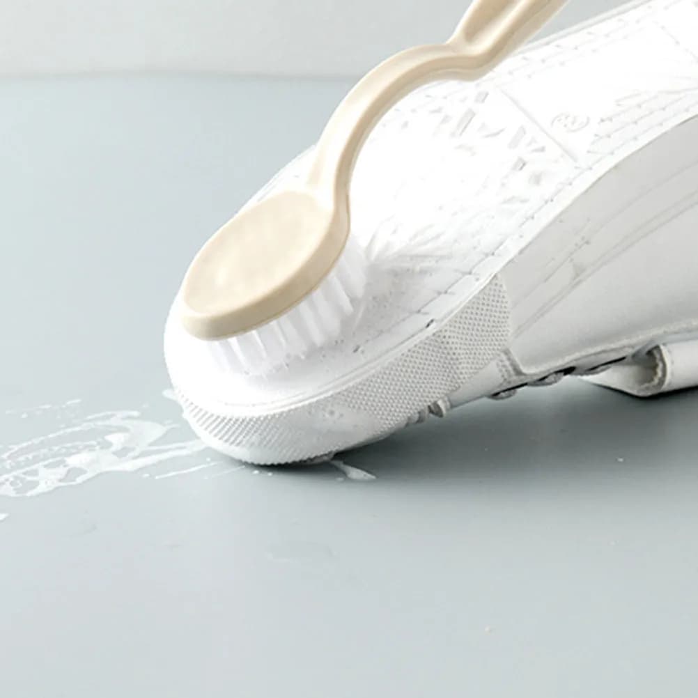 Set di 2 Spazzole Multiuso per Scarpe, Vestiti, Letto, Pavimento, Vasca, Cucina, con Manico Lungo, Utensile per Lavanderia