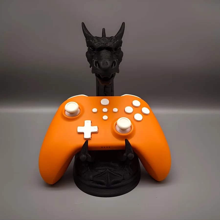 Dragon Game Controller Stand, Handmade Room Decor, Friend Birthday Gift, Party Accessory, Fits Xbox PS Switch Gamepad
