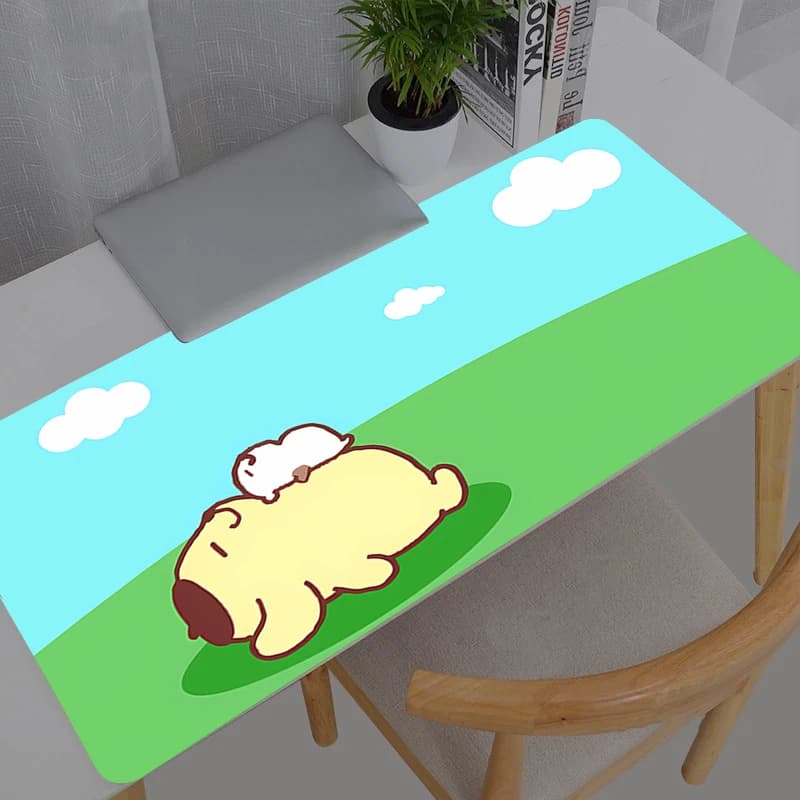 Tappetino per Mouse da Gaming Varmilo XXL Anime Sanrio Pompompurin, Accessori per Computer, Tappeto da Scrivania per Gamer