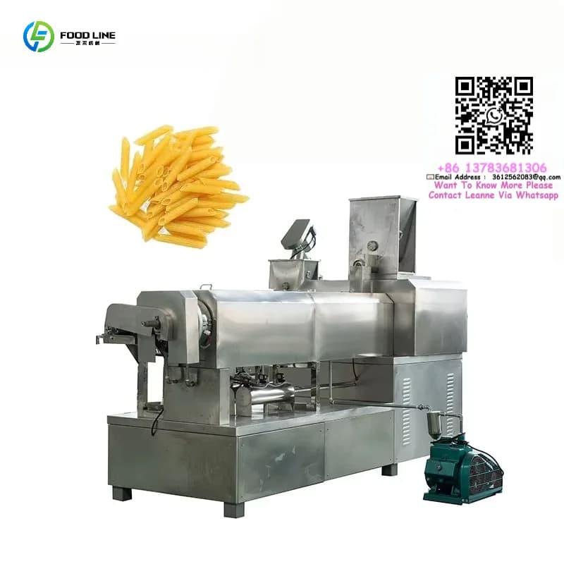 Customized Automatic Macaroni Maker Commercial Pasta Extruder Spaghetti Processing Machine For Food Production
