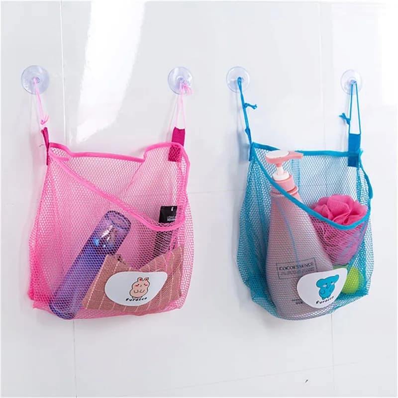 Waterproof Cartoon Mesh Storage Bag Portable Kids Beach Sand Baby Bath Toy Net Organizer Outdoor Play Toy Carry Accessory