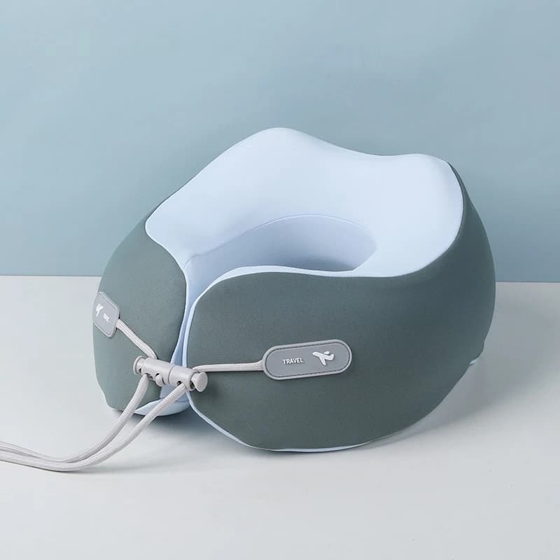 Cuscino a U in Memory Foam Morbido e Portatile, Supporto per il Collo per Viaggi, Aereo, Ufficio, Pisolino, Comodo Ausilio per il Sonno