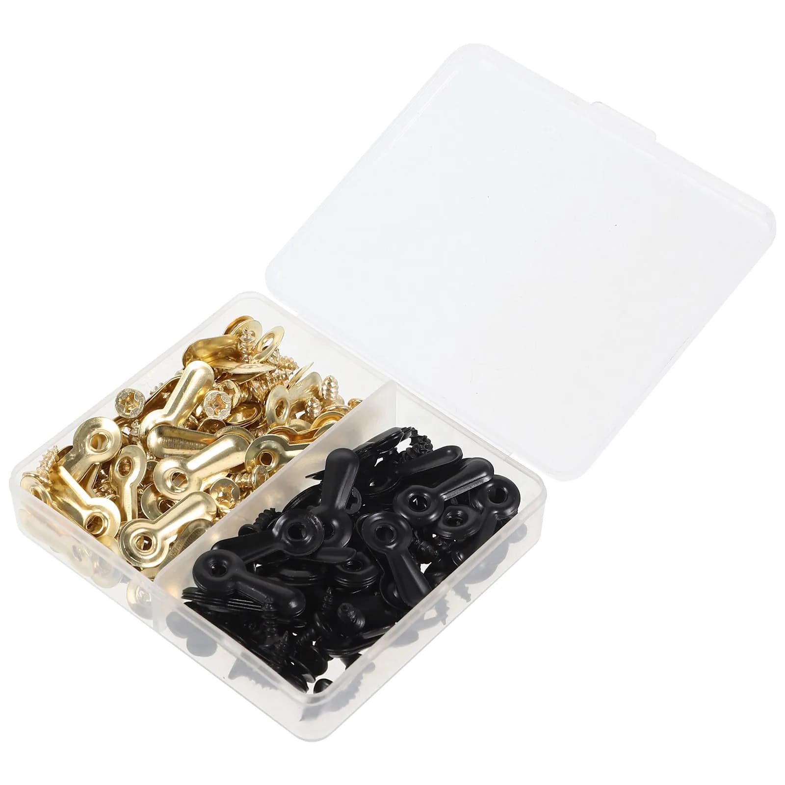240Pcs Picture Frame Backing Clips Metal Turn Buttons Screws Photo Frame Retainer Fasteners for Photo Wall Hanging