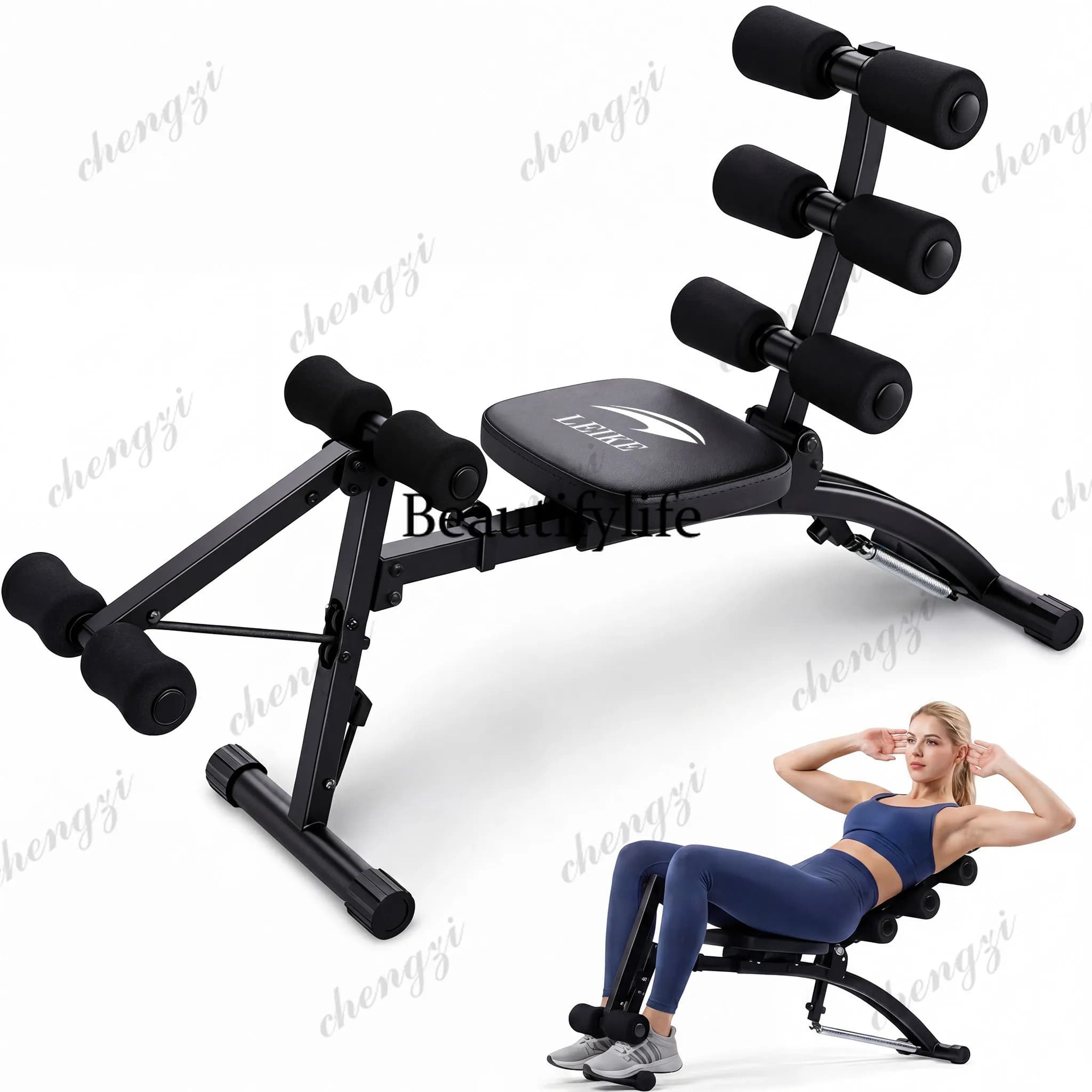 Sit-up aids Indoor dumbbells Fitness chair Multifunctional abdominal machine Household roll-up abdominal muscle board
