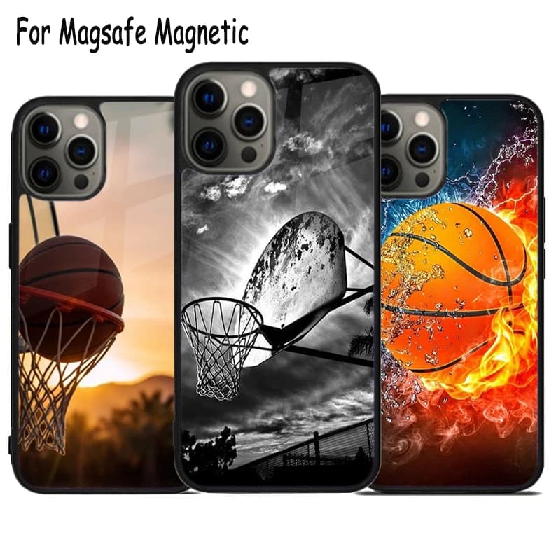 Custodia per telefono Magsafe con carica wireless da basket per iPhone 15 16 14 13 11 12 Pro Max Plus Cover per paraurti magnetico