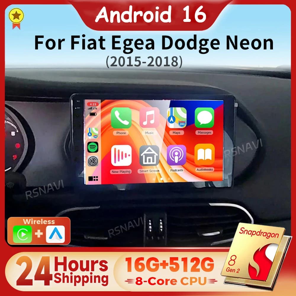 Android 16 Carplay Auto Car Radio Multimedia Player For FIAT EGEA TIPO 2015 - 2018 E53 X5 M5 Autoradio Stereo 24-Hour Shipping