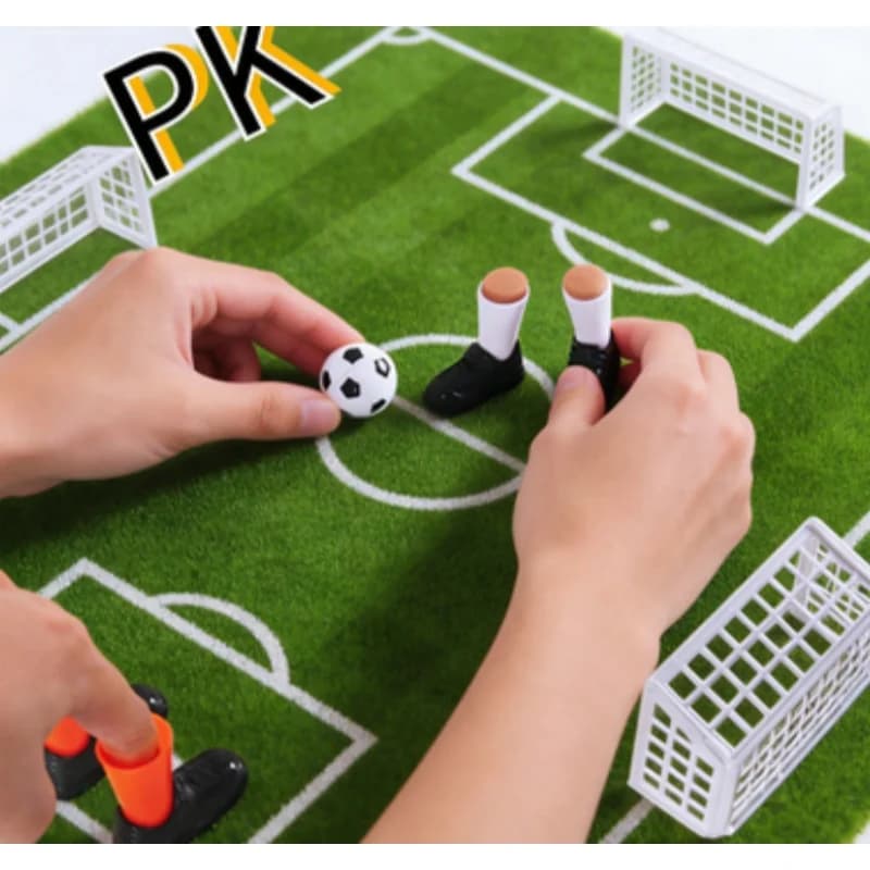 Set da Calcio con le Dita con Due Porte, Divertente Gioco da Tavolo per Feste in Famiglia, Regalo per Tifosi e Club, Giocattolo per Bambini
