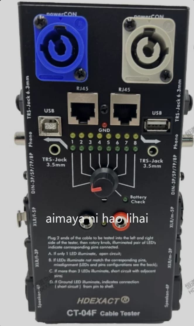 CT-04F CT-20 Tester Multifunzionale per Cavi Audio, Tester di Segnale Xanon, Tester HDMI