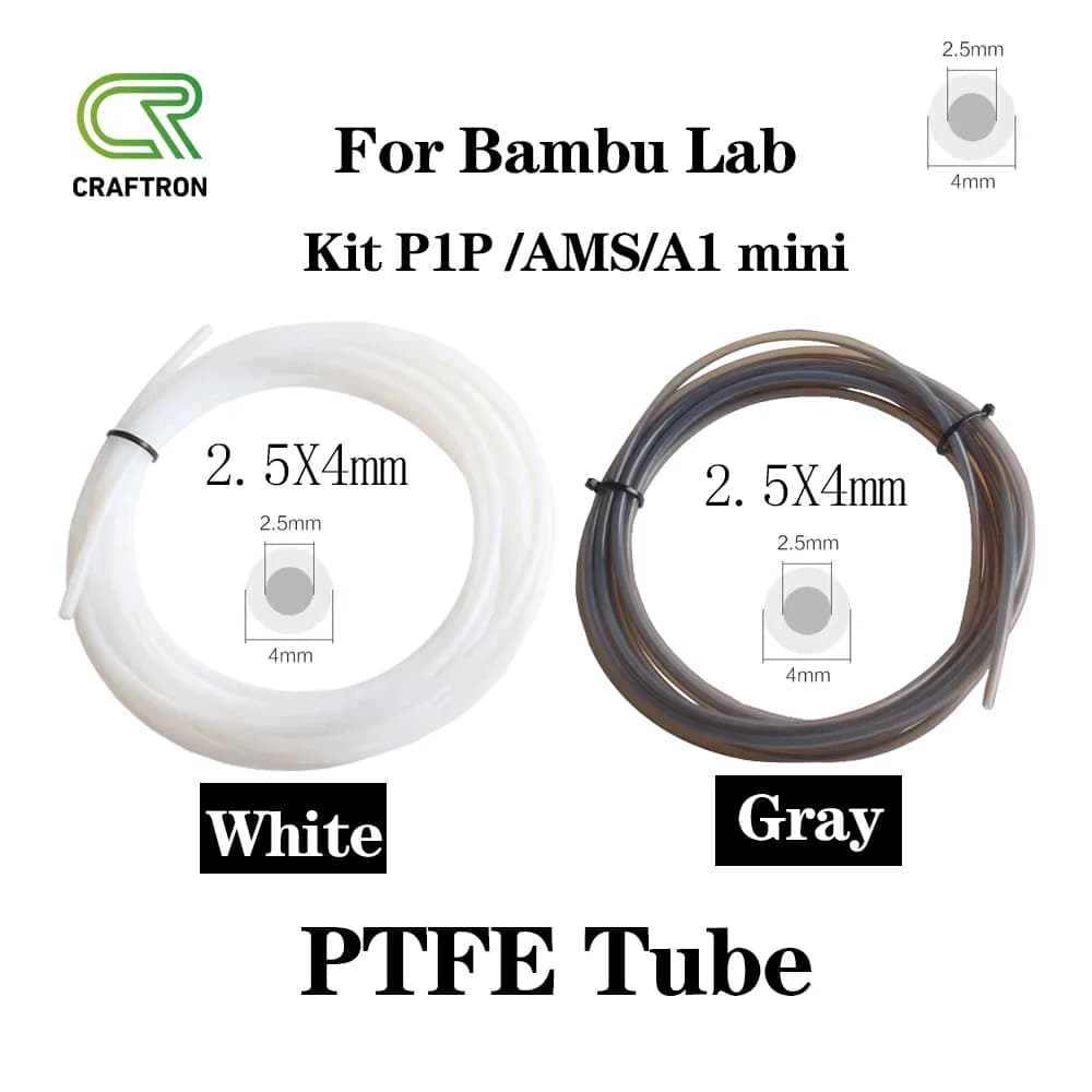 Tubo in PTFE per Bambu Lab P1P AMS A1 mini stampante 3D Teflonto Tubo Bowden Estrusore 1.75mm Filamento 2.5x4mm Bambulab 3D Accessori