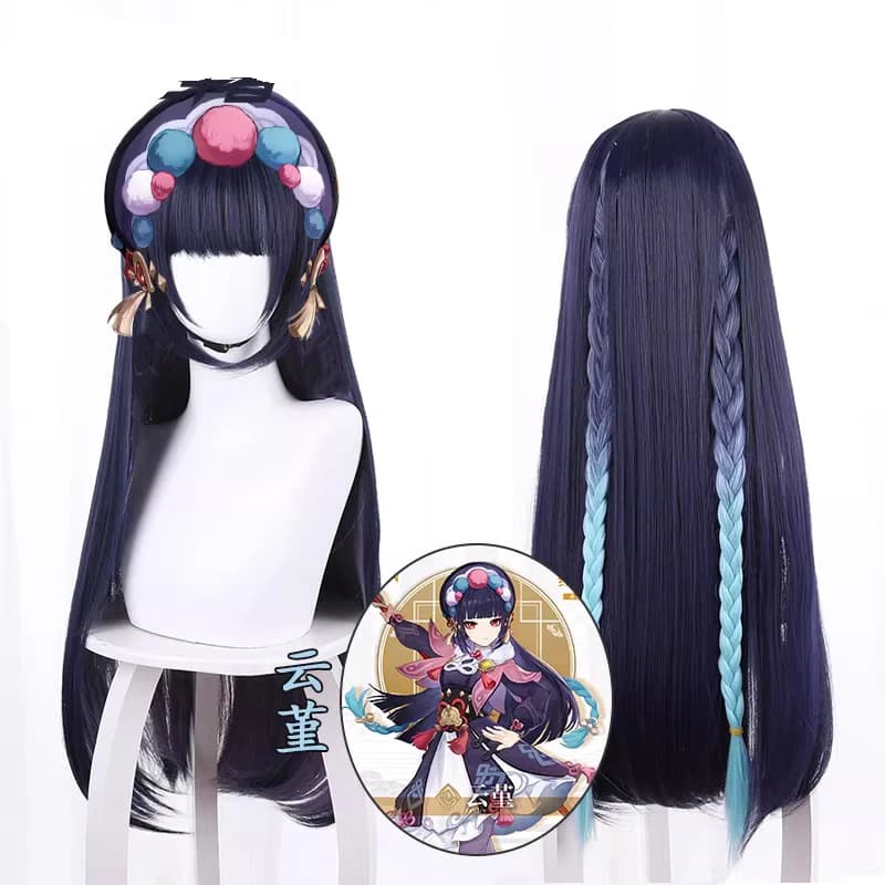 Costume Cosplay YunJin con Cappello, Parrucca Yun Jin, Abito Uniforme per Donne, Outfit per Comic Con e Feste a Tema