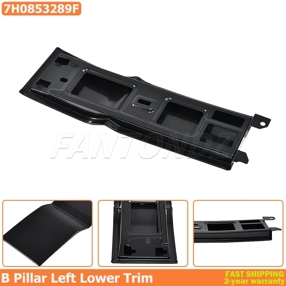 7H0853289F Per VW Transporter T5 Copertura Inferiore Montante B Lato Sinistro Nero ABS Ricambio Per Pannello Porta