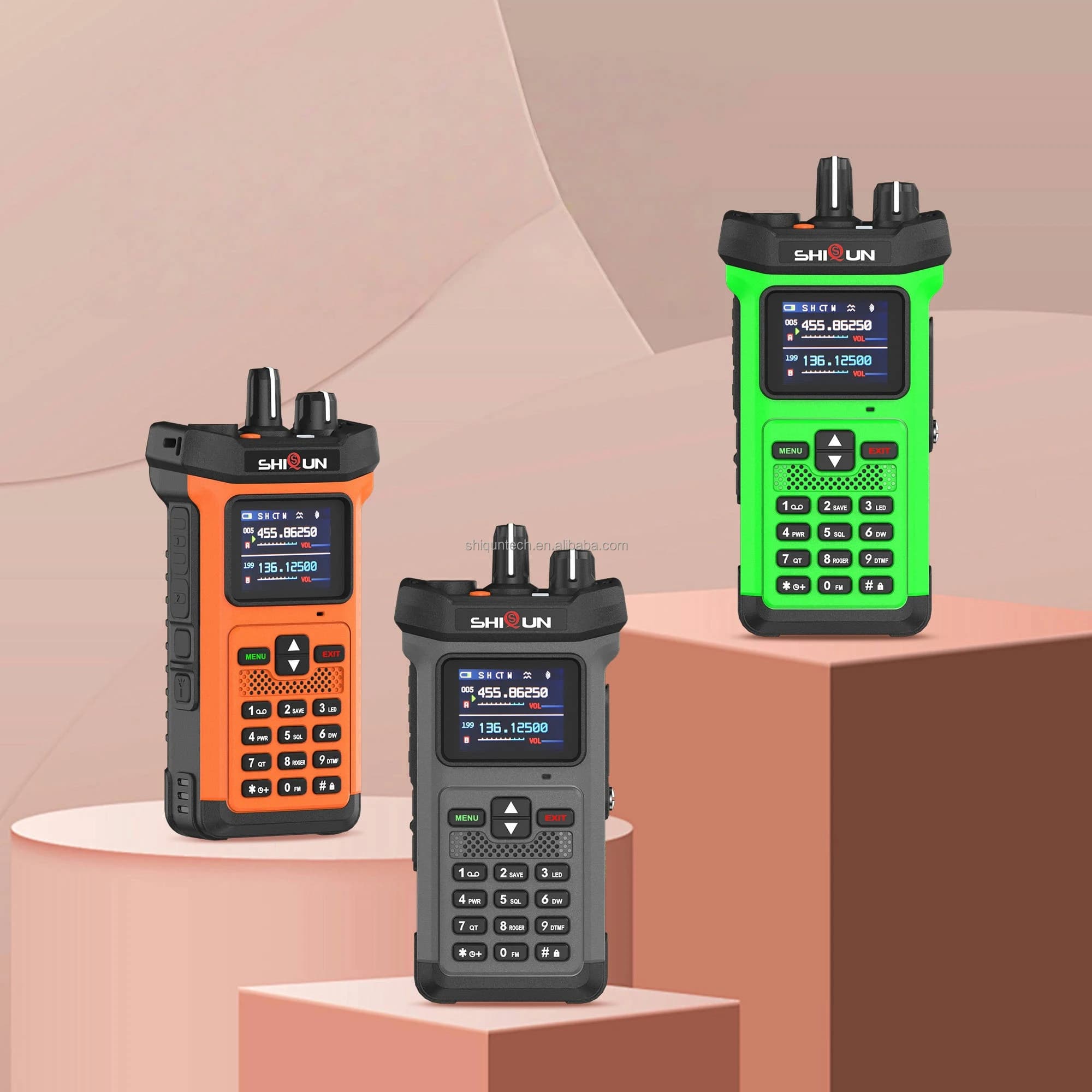 SQ-8500 Walkie Talkie 20W con Ricarica Inversa, Copia Frequenza, Riduzione Rumore, Torcia, 5800mAh, Dual Band, Lunga Portata, Radio Bidirezionale