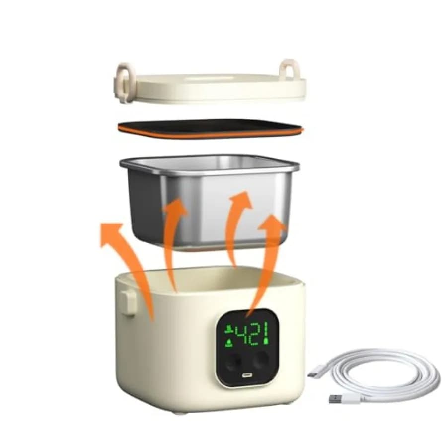 Scaldavivande Elettrico Portatile Ricaricabile da 800ml per Adulti e Giovani, Senza Fili