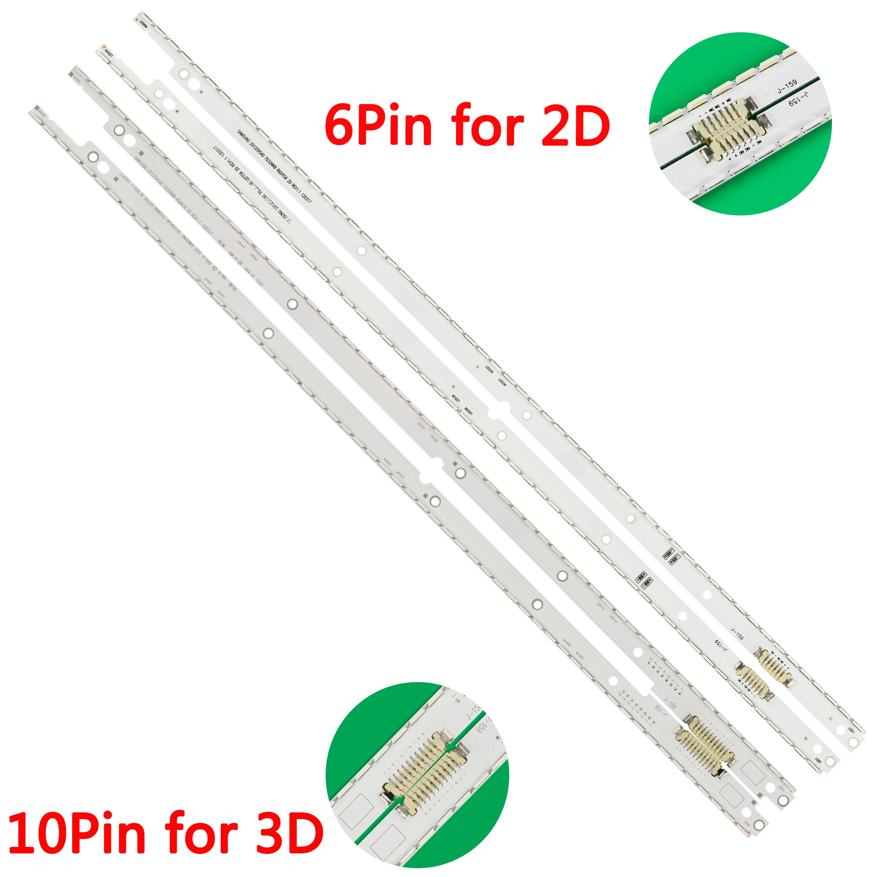 LED strip For UA40ES5500R T400HVN01.0 UE40ES5507 UE40ES5530 UE40ES6100 UE40ES6300 UE40ES6510U UN40ES6100 UE40ES5500W UE40ES5505K