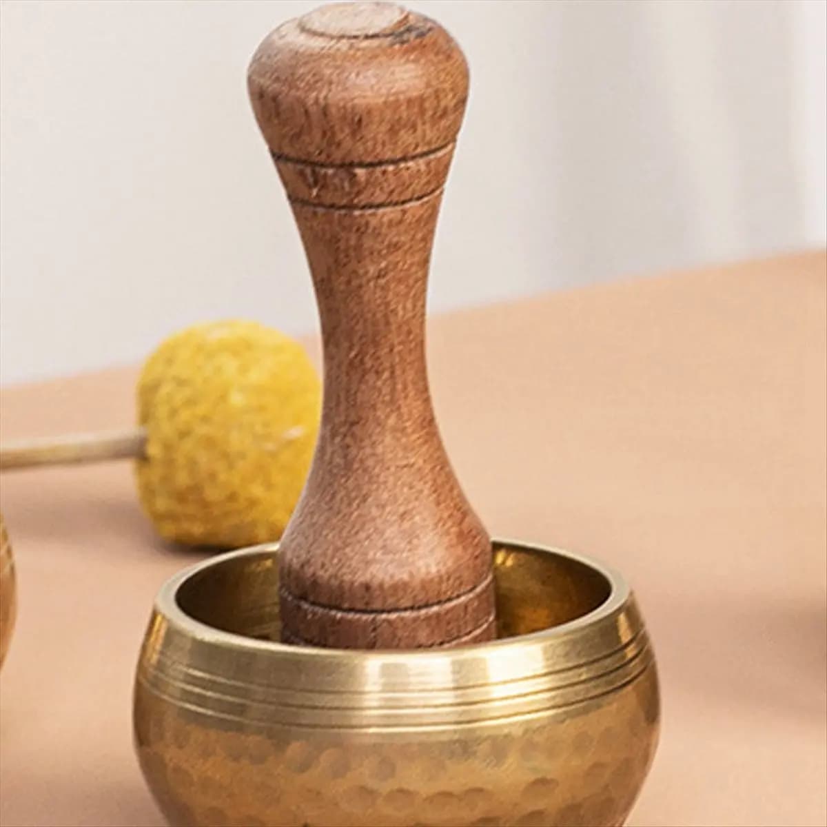ABPF Mini 4cm Tibetan Singing Bowl Set Handmade Metal Sound Bowl Handcrafted in Nepal for Meditation and Yoga