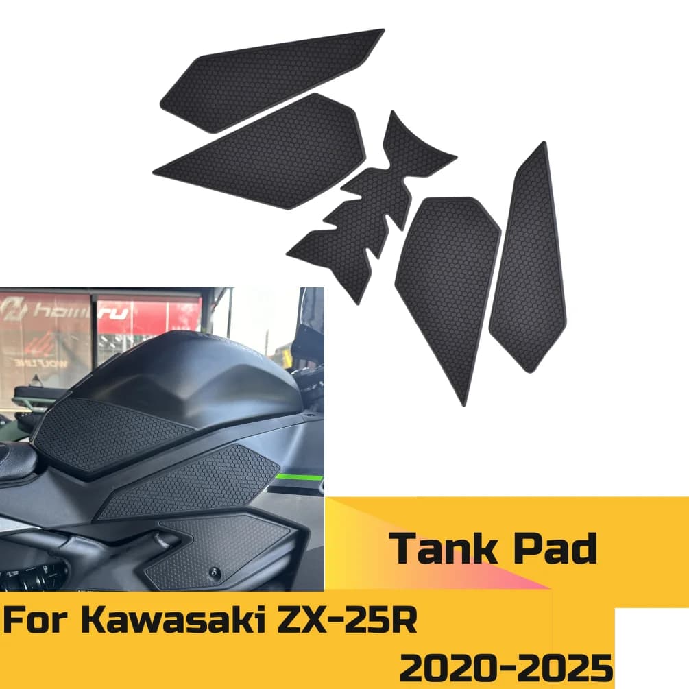 ZX-25R Fuel Tank Stickers Gas Knee Grip Protector Pad Traction Decals For Kawasaki ZX 25R 2020-2025 ZX25R Motorcycle Accessories