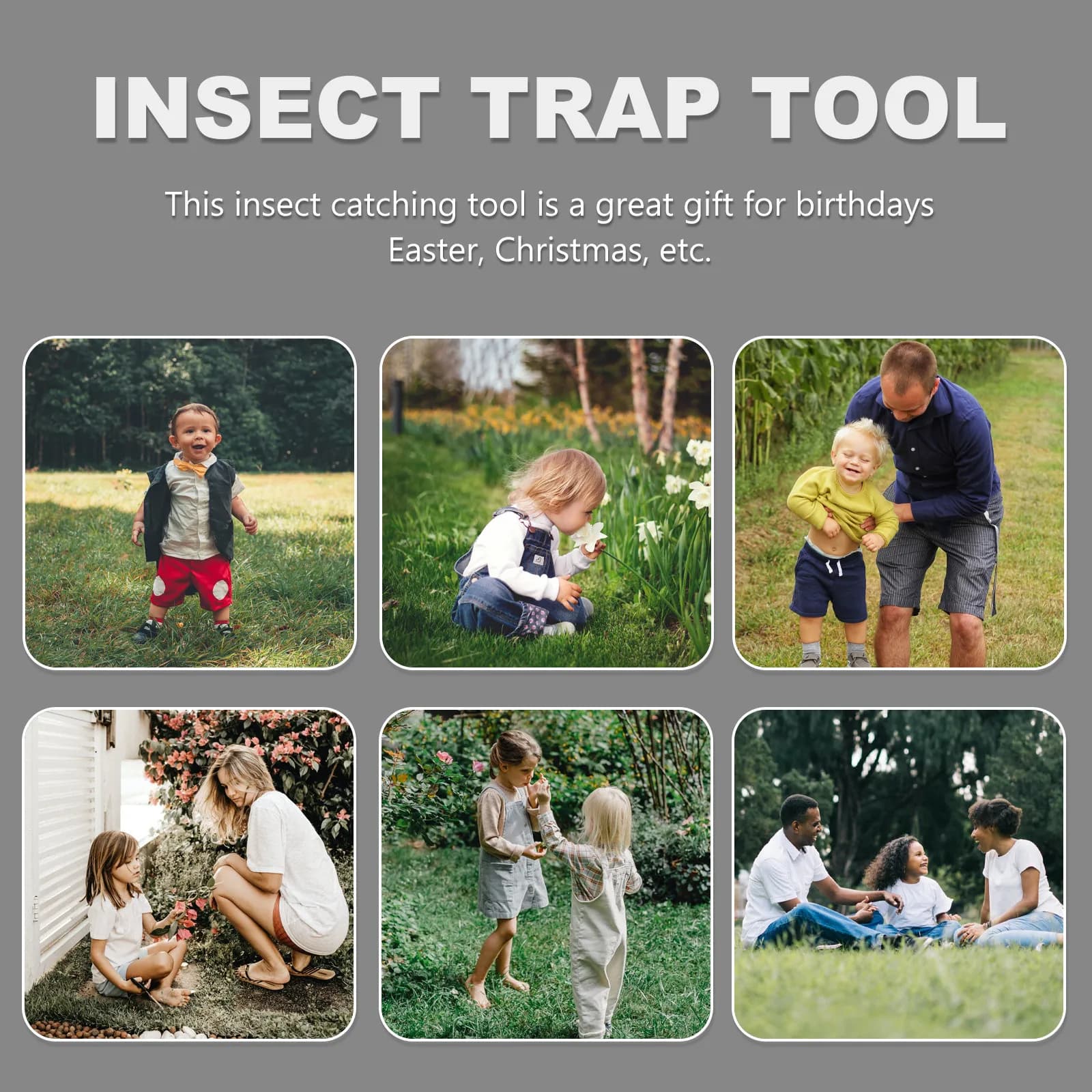 8Pcs Insect Catcher Scissors Kids Nature Exploration Tool Educational Non Harmful Bug Catch Clamp Fun Outdoor Scooper for Summer