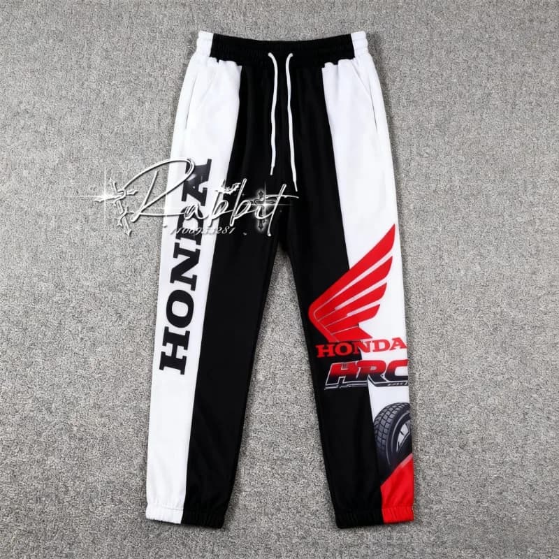 25/26 New Honda Racing Team Fashion Street Cycling Speed Drying Pants for Solar Protection F1 motorcycle enthusiasts for men