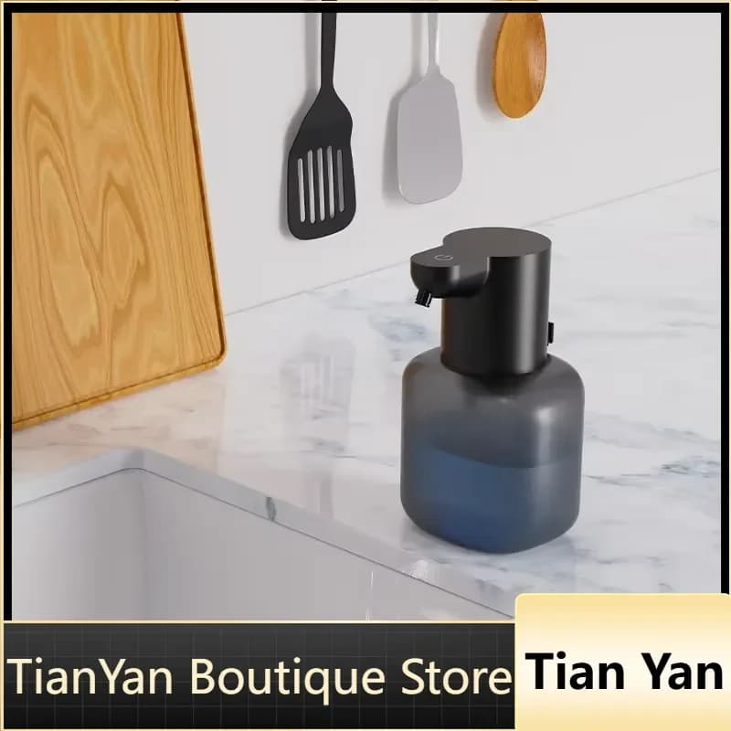 EE1 4-Level Adjustable USB Rechargeable Smart Hand Soap Dispenser Automatic Liquid Soap Dispenser Touchless for Bathroom