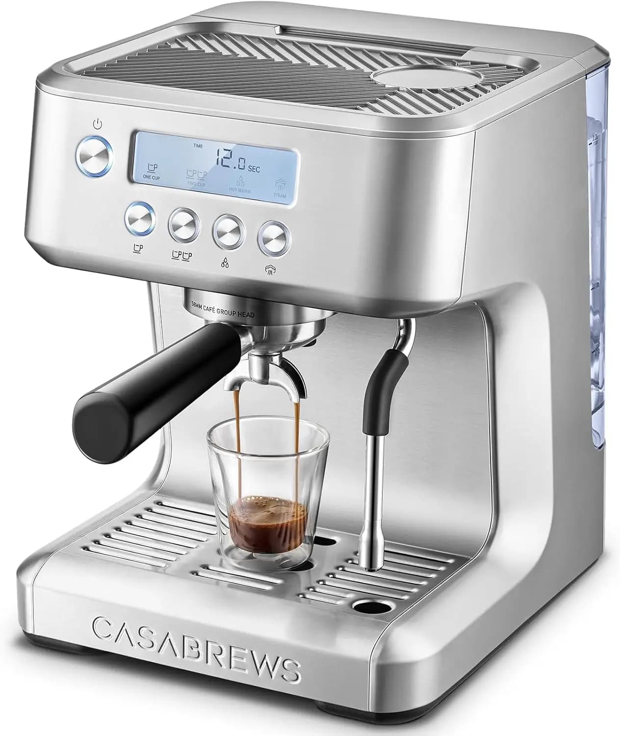 Macchina per Espresso con Display LCD, Montalatte, Temperatura Personalizzabile, Latte e Cappuccino di Qualità Barista