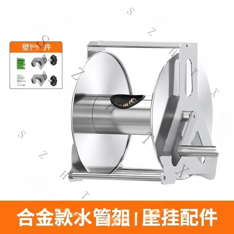 High Quality Wall Mounted Empty Rack Garden Pipe Reel 50M Hose Storage