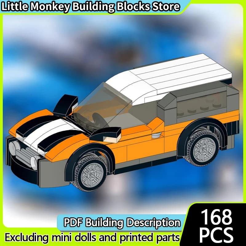 Speed Racing Car Model MOC Building Bricks Classic Off-Road Vehicle Modular Technology Children Holiday Gifts Assemble Toys Suit