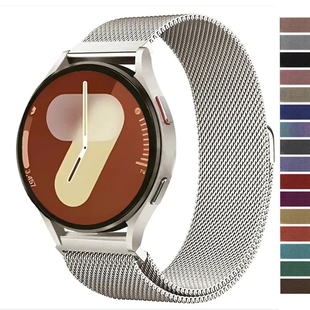 Cinturino Milanese per Samsung Galaxy Watch 7 6 5 4 44mm 40mm cinturino magnetico in metallo 22mm 20mm bracciale Galaxy Watch 4/6 Classic