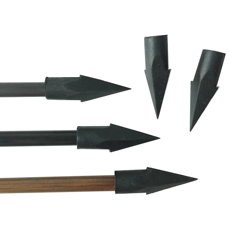 10pcs Tiro Con L'arco Broadhead Bersaglio Freccia Testa di Gomma Smussato Punto di Destinazione Campo di Freccia Punte Per Il Carbonio In Fibra di vetro di Bambù Freccia di Legno