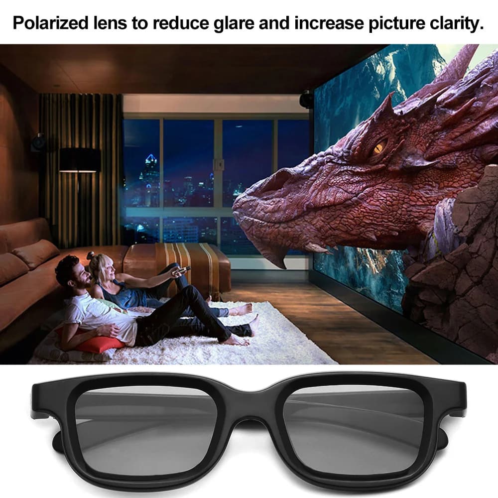 Veri cinemas 3D VQ163R Occhiali 3D passivi polarizzati per TV 3D Cinemas 3D reali per Sony VQ163R