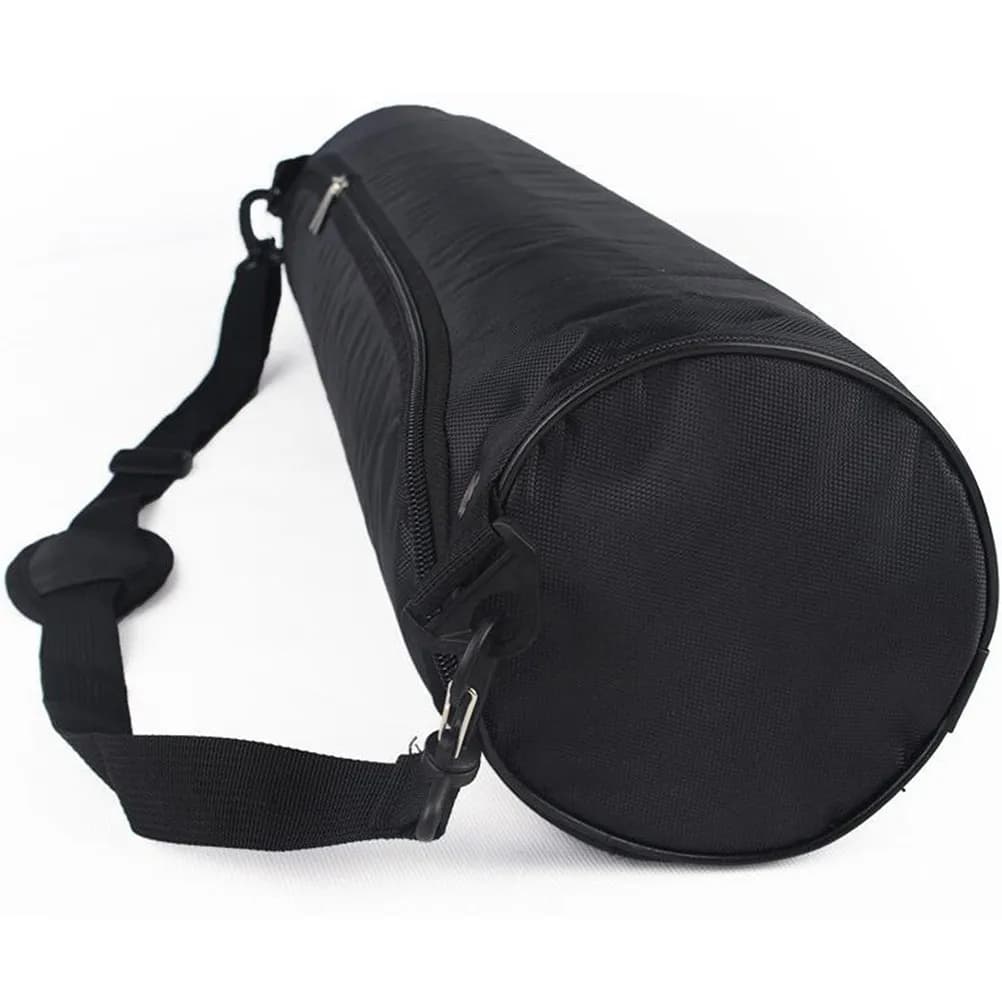 Yoga Mat Backpack in Oxford Fabric, Waterproof Gym Bag with Adjustable Shoulder Strap, Practice Lateral Opening, Fitness and Dance Mat, Black