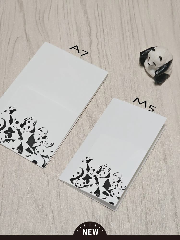 Tasca con inserto modello Panda M5 A7 PP per Organizer per pianificatore di quaderni a fogli mobili accessori per raccoglitori a 6 anelli cancelleria coreana