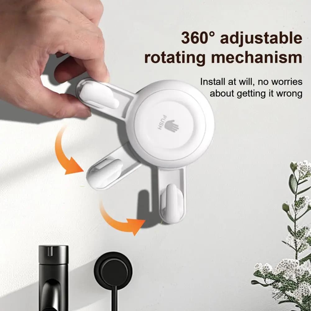 Suction cup Hook Fan Towel Hook Heavy Duty Loading Swivels Suction cup for kitchen Bathroom Strong load