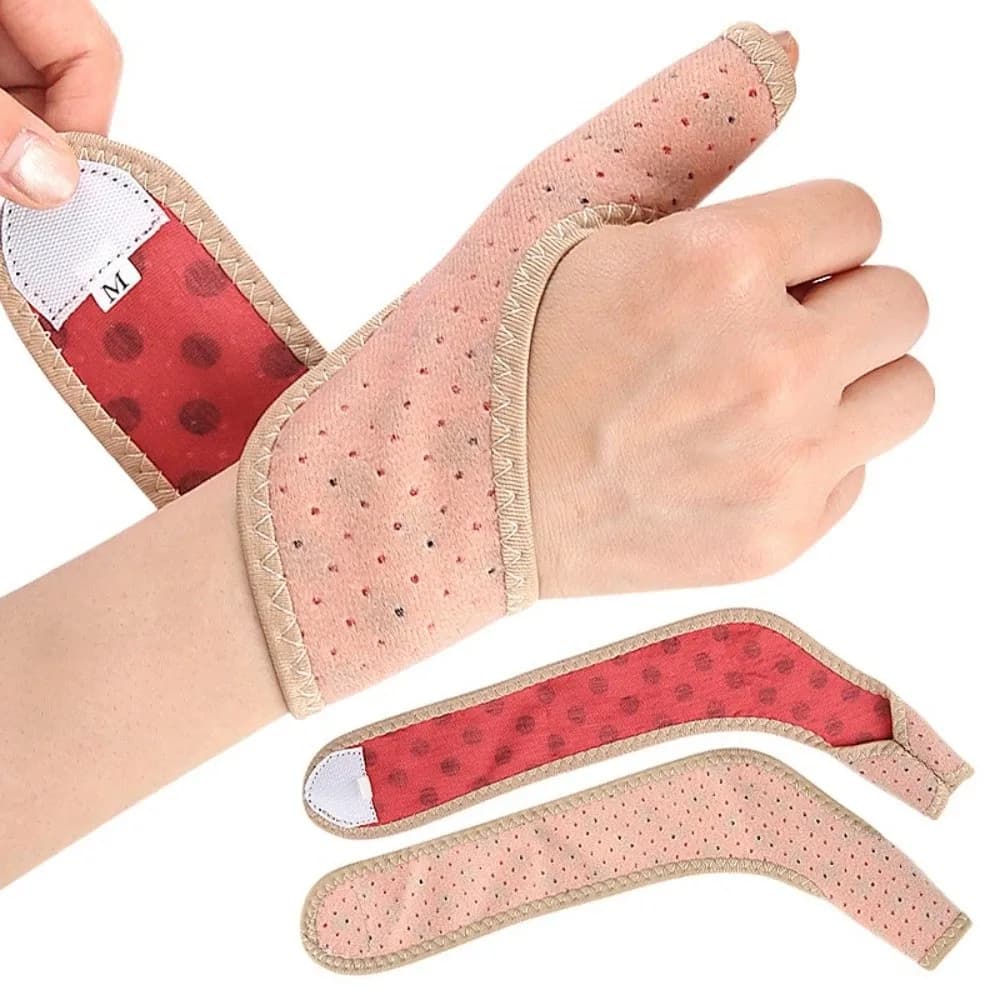Supporto per Polso Traspirante, Fascia Regolabile Avvolgente, Protezione Ultra Sottile per Tendiniti