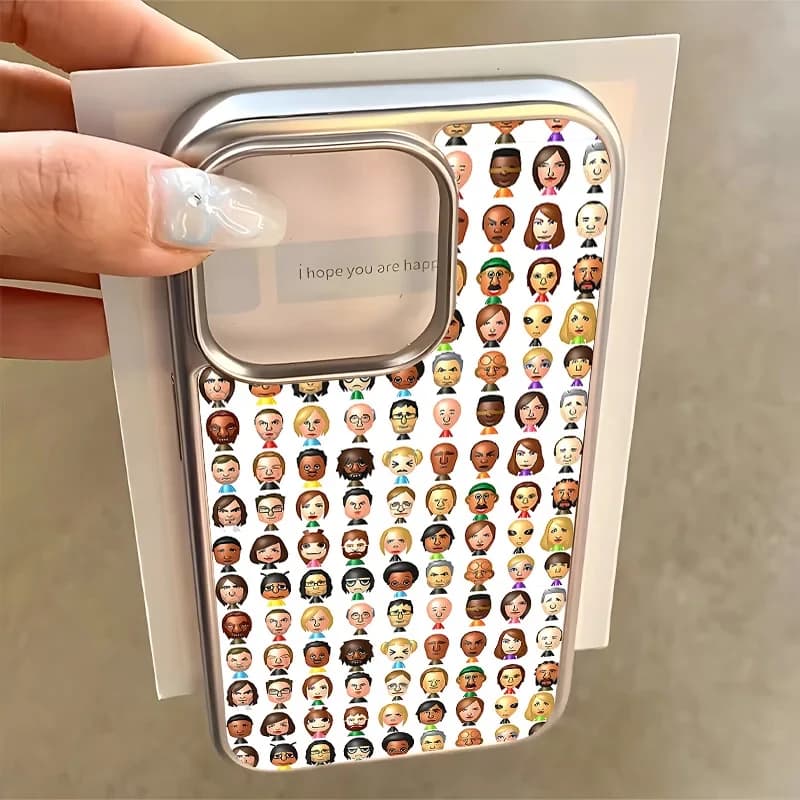 Custodia per telefono con personaggi dei cartoni animati creativi e divertenti per iPhone 17 16 E 15 14 13 12 11Pro XR XS Max 87Plus, Cover posteriore morbida trasparente di lusso