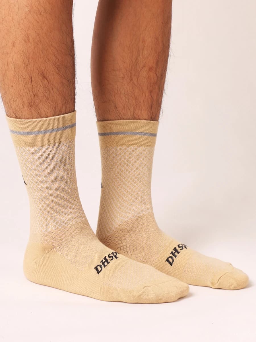 Sporcks Wool Reflective Cycling Socks, Reflective, Warm, Heat-Absorbing, Moisture-Wicking, Anti-Pilling, Autumn and Winter Sports Socks