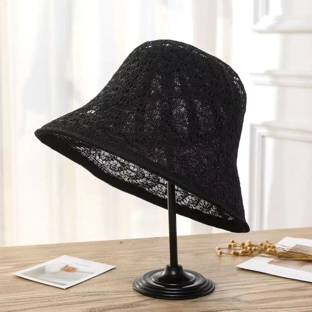 Wide Brim Breathable Bucket Hat Beach Cap Fisherman's Hat Women Girls