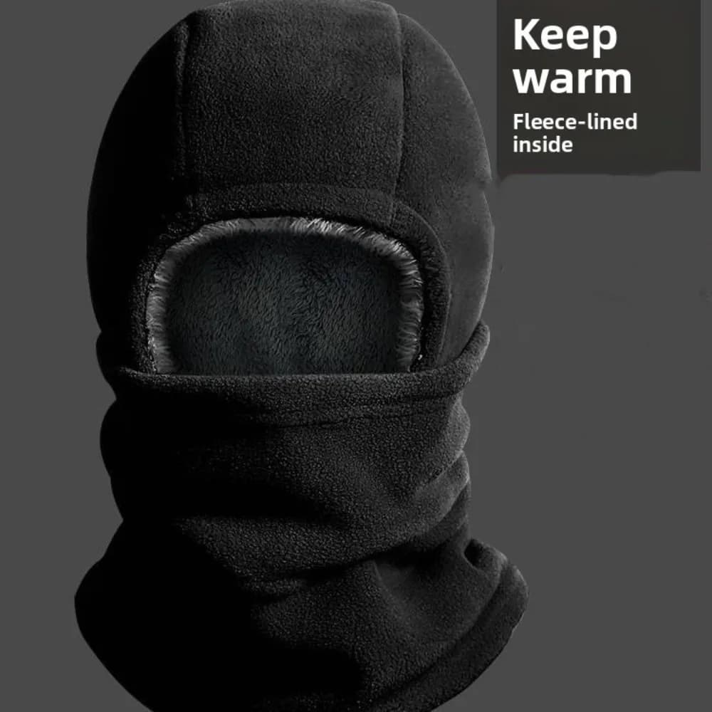 Simple Multifuction Snow Ski Riding Earflap Cap Warm Windproof Full Face Mask Ear Protection Cold-Proof Warm Beanie Hat Female