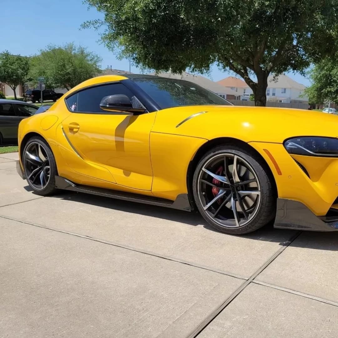 Vendita Diretta Fabbrica: Minigonne Laterali in Fibra di Carbonio Stile AG per Toyota Supra A90 A91 MK5 2019-2020 - Accessorio Kit Carrozzeria
