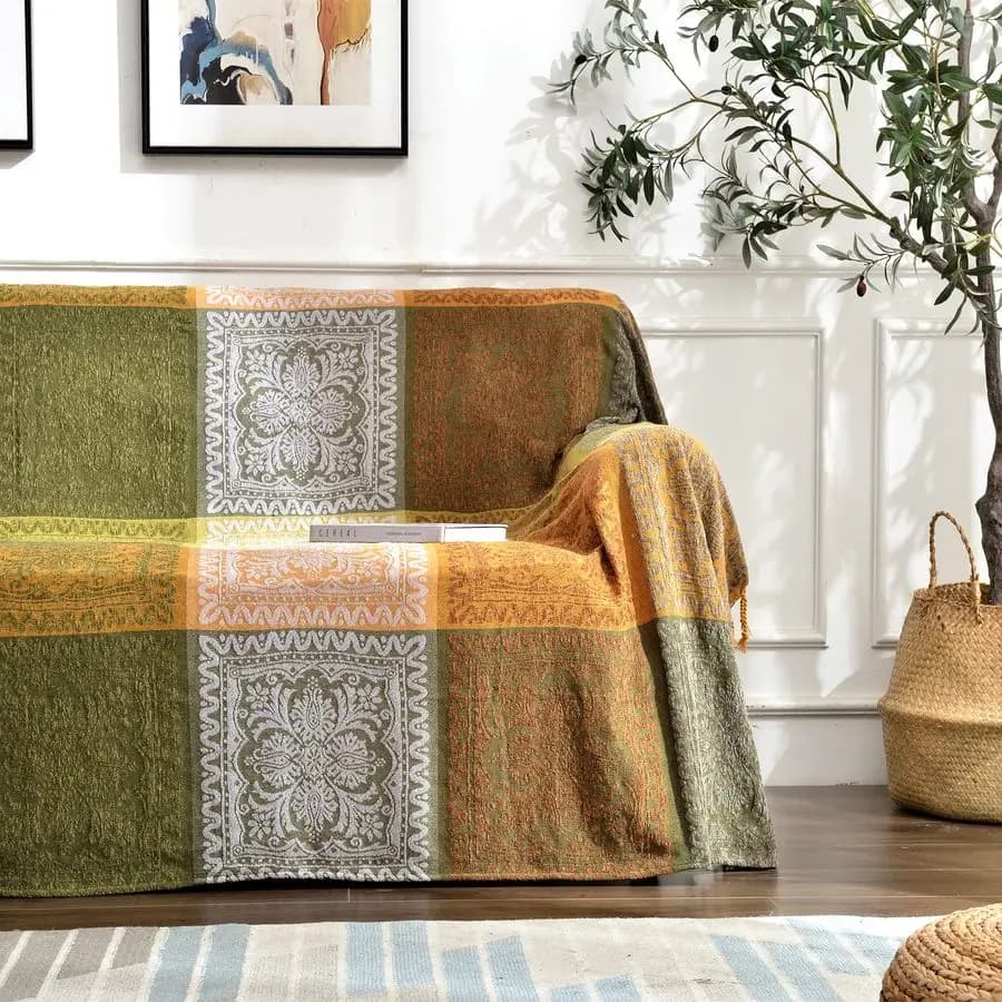 Cover, Bohemien Cover with Nappe, Hippie Decoration, Sofa Covers, Armchair, Sofa, Furniture, Bed, Frangeali Bohemien