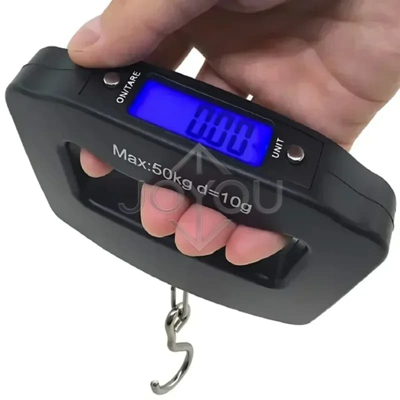 Bilancia Elettronica Portatile Mini da 50kg per Casa, Supermercato, Pacchi, Bagagli, Strumento di Pesatura Digitale Manuale