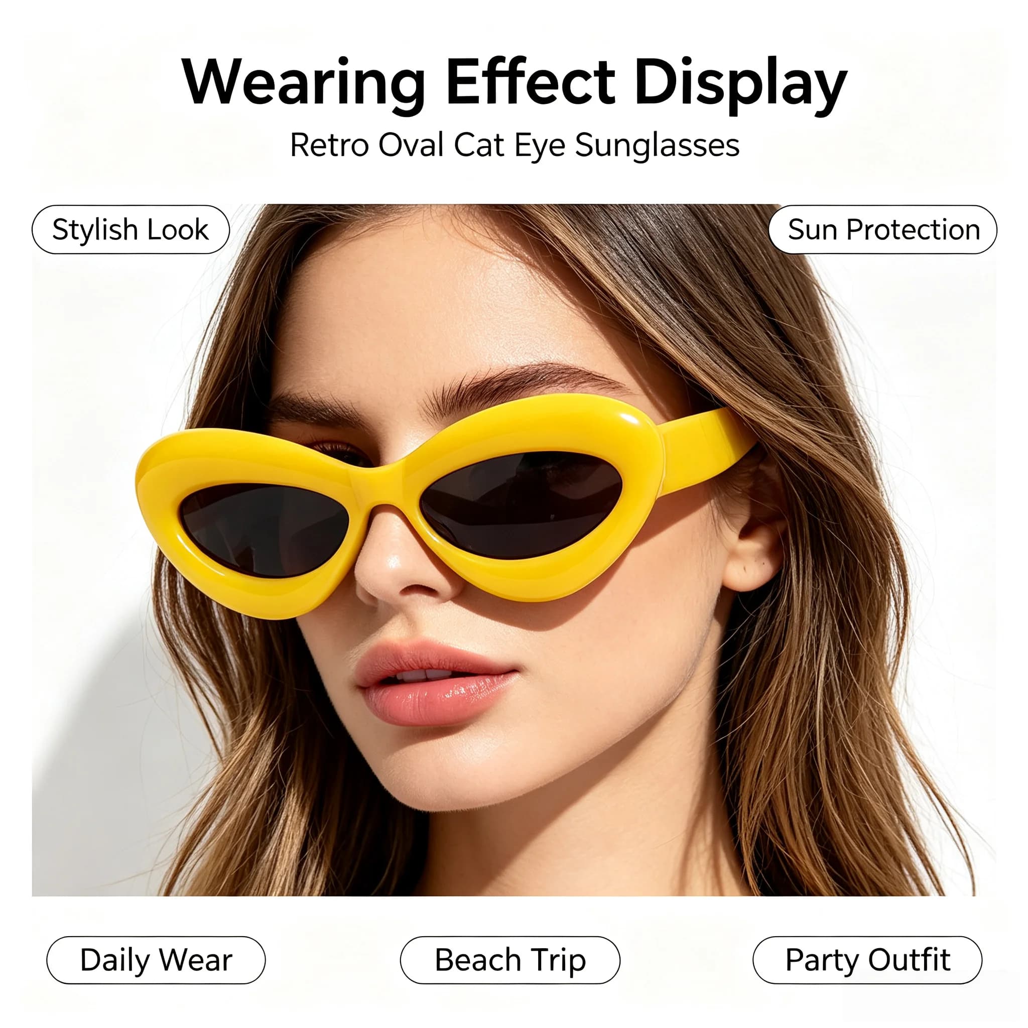 European American Style Sunglasses Anti UV Funny Shooting Prop Inflatable Lip Shape Glasses Unique Oversized Balloon Texture Sun