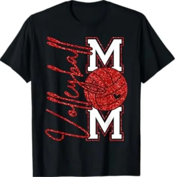 T-shirt da donna per amanti del pallavolo Game Day Mom